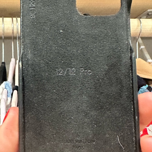 iPhone 12 Pro . Authentic Louis Vuitton Black Monogram Phone Case - Picture 2 of 2
